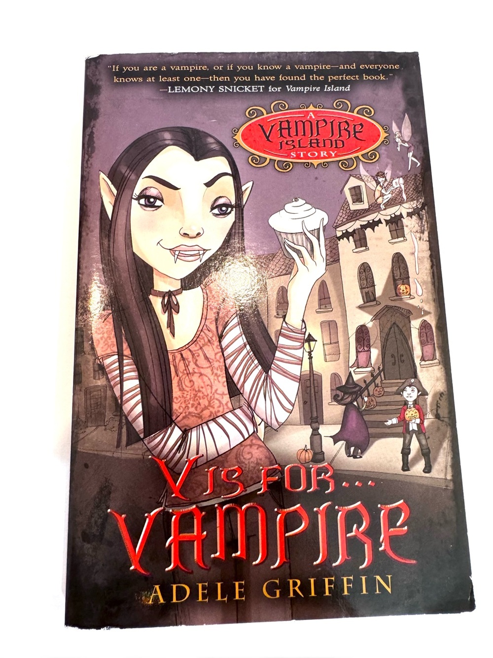 V Is for Vampire: A Vampire Island Story by Adele Griffin kids Book